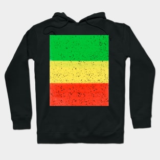 Rastafari reggae - Jamaica Rasta colours Colors distressed pattern Hoodie